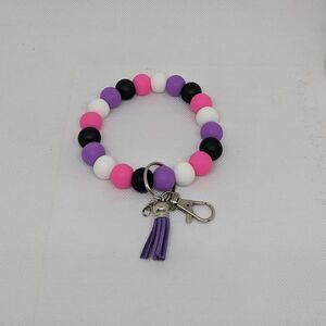 Wristlet & Keychain - Pink & Purple